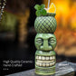 Barware Set (for cocktails - tiki cups) 4-piece set - ceramic party cups - bar decoration - creative - large Hawaiian beverage bar decoration - classic tropical drinkware - barware 4 sets