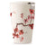 Double-layer ceramic tea cup, detachable stainless steel filter basket and lid. It can brew 12 ounces of loose tea leaves. It can be used in the dishwasher and microwave oven. It is a gift for mothers and an ideal choice when enjoying cherry blossoms.