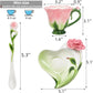Pink tea cup set (including saucers and teaspoons), a 4.5-ounce small ceramic rose-shaped tea cup set, suitable for women and girls, a handcrafted vintage coffee latte mug, exquisite tea sets, suitable as Mother's Day, birthday gifts or wedding gifts.
