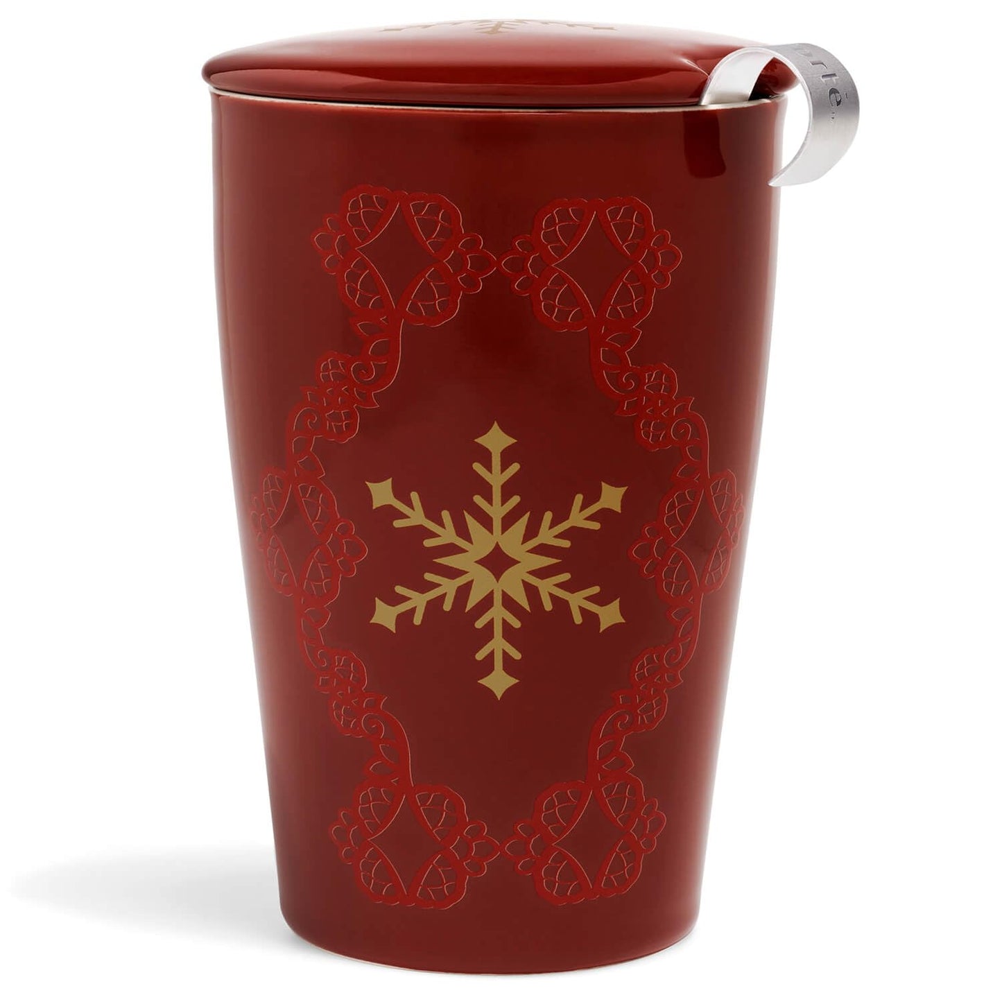 Double-layer ceramic tea cup, detachable stainless steel filter basket and lid. It can brew 12 ounces of loose tea leaves. It can be used in the dishwasher and microwave oven. It is a gift for mothers and an ideal choice when enjoying cherry blossoms.