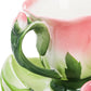 Pink tea cup set (including saucers and teaspoons), a 4.5-ounce small ceramic rose-shaped tea cup set, suitable for women and girls, a handcrafted vintage coffee latte mug, exquisite tea sets, suitable as Mother's Day, birthday gifts or wedding gifts.