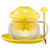 Mushroom Tea Cup Set, Cute Glass Tea Cups and Saucers, Kawaii Tea Cup with Infuser for Loose Leaf Tea Steeper, Coffee Mug Gift for Women, Tea Infuser Mug with Lid for Mother Girls (Pink)