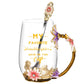 Gifts for Mother's Day - Women - Mother's Day Love Story Gift - Glass Coffee Glazed Mugs - Best Birthday and Valentine's Day Gifts - For Her Girlfriend - Wife - From Daughter or Son - Tea Cups - Contents of Christmas Stockings