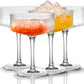 Wave-shaped cocktail set, 10-ounce retro cocktail set, unique martini cup, classic cocktail set, bar drinking set. Perfect for drinking cocktails, wines, champagnes, and also suitable as a gift.