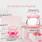 Mushroom Tea Cup Set, Cute Glass Tea Cups and Saucers, Kawaii Tea Cup with Infuser for Loose Leaf Tea Steeper, Coffee Mug Gift for Women, Tea Infuser Mug with Lid for Mother Girls (Pink)