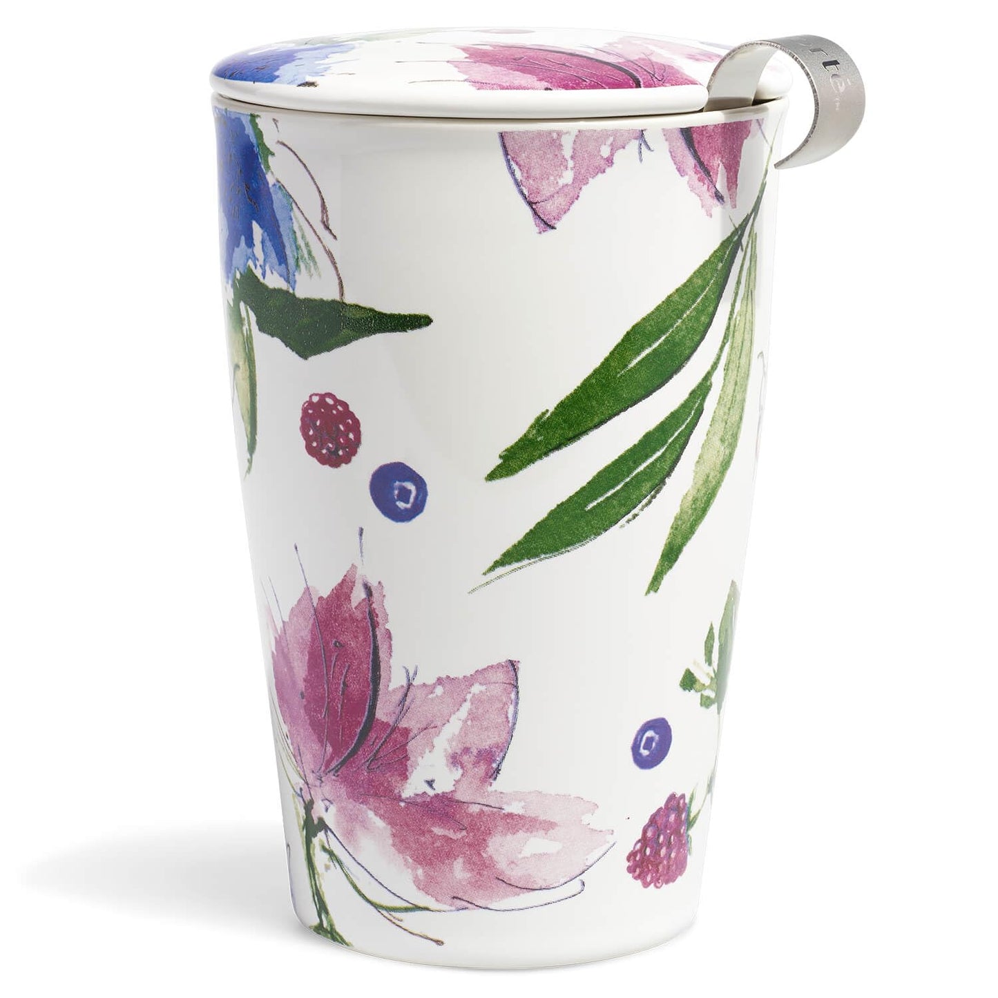 Double-layer ceramic tea cup, detachable stainless steel filter basket and lid. It can brew 12 ounces of loose tea leaves. It can be used in the dishwasher and microwave oven. It is a gift for mothers and an ideal choice when enjoying cherry blossoms.