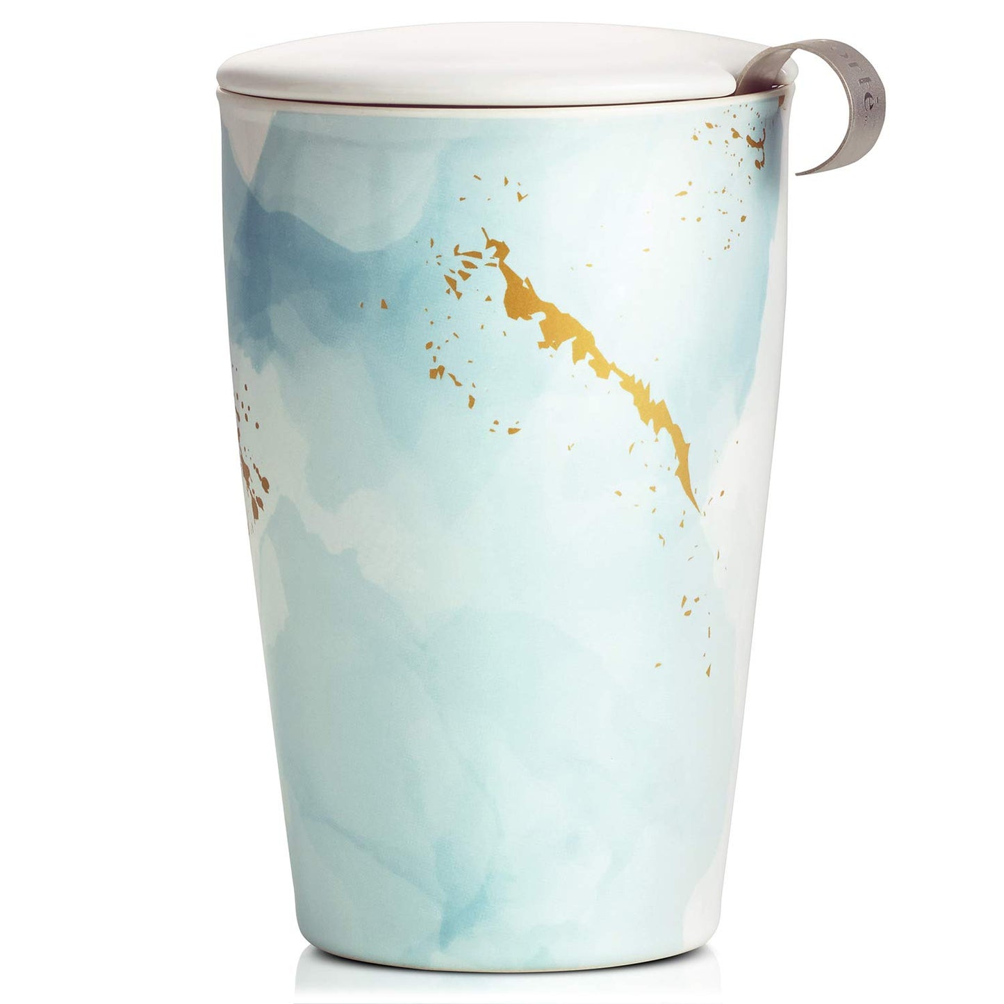 Double-layer ceramic tea cup, detachable stainless steel filter basket and lid. It can brew 12 ounces of loose tea leaves. It can be used in the dishwasher and microwave oven. It is a gift for mothers and an ideal choice when enjoying cherry blossoms.