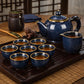 9-Piece Chinese Tea Set ，Gongfu Tea Sets For Adults，Japanese Teas Set Gift Boxed Sets Perfect