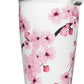 Double-layer ceramic tea cup, detachable stainless steel filter basket and lid. It can brew 12 ounces of loose tea leaves. It can be used in the dishwasher and microwave oven. It is a gift for mothers and an ideal choice when enjoying cherry blossoms.