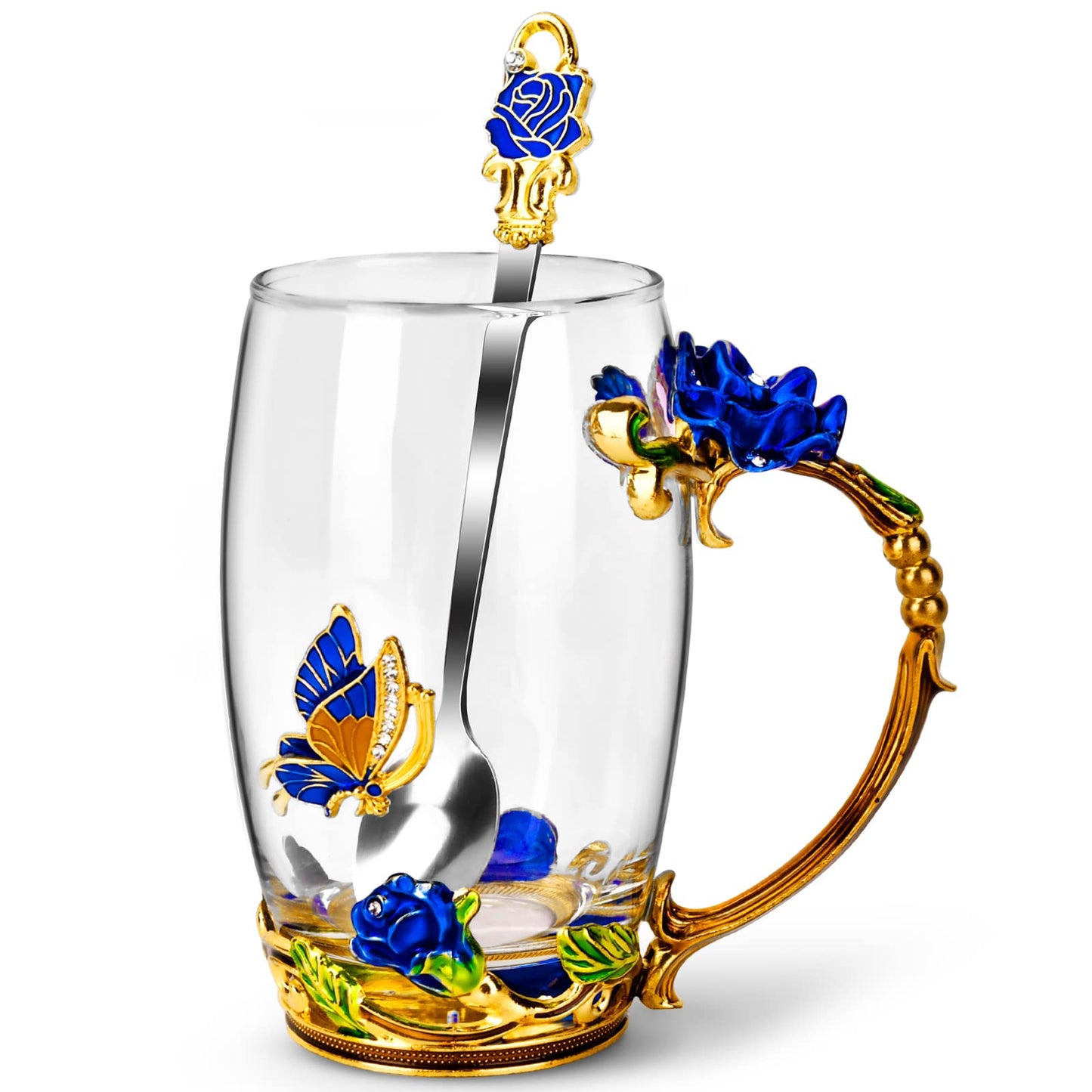Gifts for Mother's Day - Women - Mother's Day Love Story Gift - Glass Coffee Glazed Mugs - Best Birthday and Valentine's Day Gifts - For Her Girlfriend - Wife - From Daughter or Son - Tea Cups - Contents of Christmas Stockings