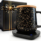 Coffee Cup Warmer with Mug Set: 2025 Upgraded Gifts for Christmas,Thanksgiving Cup Warmer with Temperature Setting and Auto Shut Off for Coffee Lover - Coffee Mug Warmer for Desk