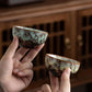 Chinese Ceramic Kung Fu Tea Set of 6, Japanese Tea Cup, Sake Cup,Sake Sets Ceramic Tea Cup, Ceramic Tea Set，Blue gift box packaging