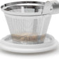 Double-layer ceramic tea cup, detachable stainless steel filter basket and lid. It can brew 12 ounces of loose tea leaves. It can be used in the dishwasher and microwave oven. It is a gift for mothers and an ideal choice when enjoying cherry blossoms.