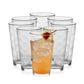 Heavy Base Drinking Glasses Set of 8, 15.5 Oz Elegant, Weighted Clear Water Glasses, Dishwasher Safe Glass Cups Set for Parties, Birthdays