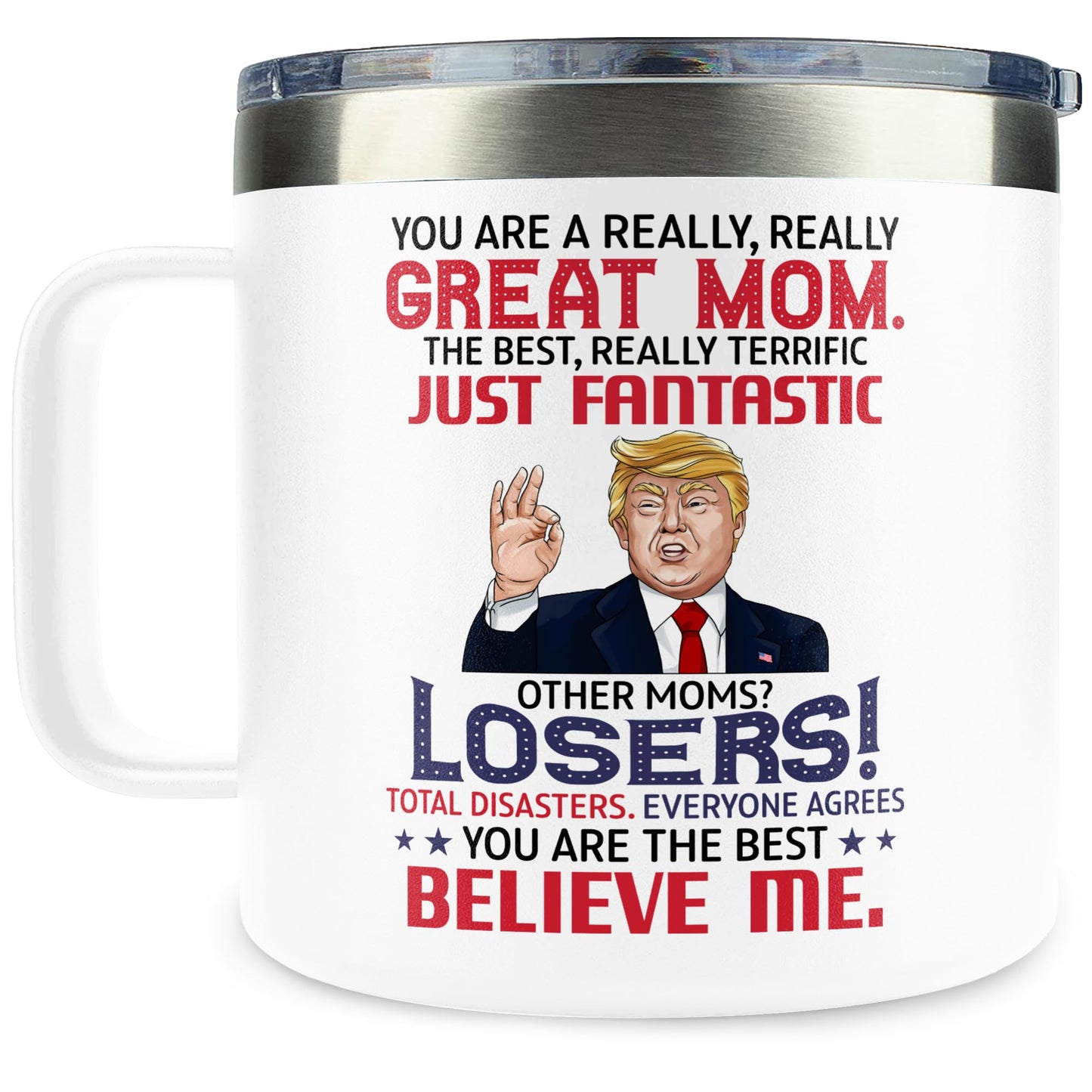 Gifts for Mom from Daughter Son - Mothers Day Gifts for Mom Wife - Birthday, Valentines, Mother's Day, Christmas Gift Ideas for Moms - Gift for Mama, Moms, Mother - 14 Oz White Coffee Mug