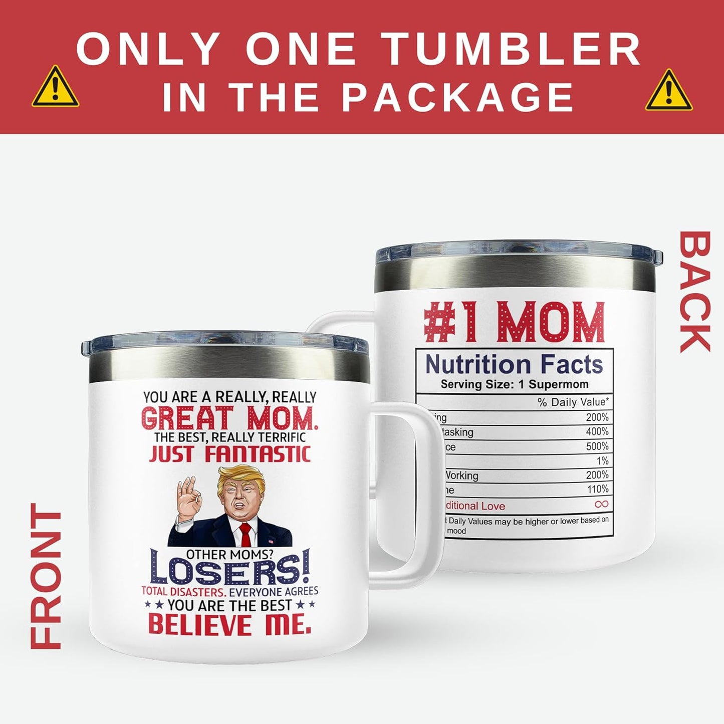 Gifts for Mom from Daughter Son - Mothers Day Gifts for Mom Wife - Birthday, Valentines, Mother's Day, Christmas Gift Ideas for Moms - Gift for Mama, Moms, Mother - 14 Oz White Coffee Mug