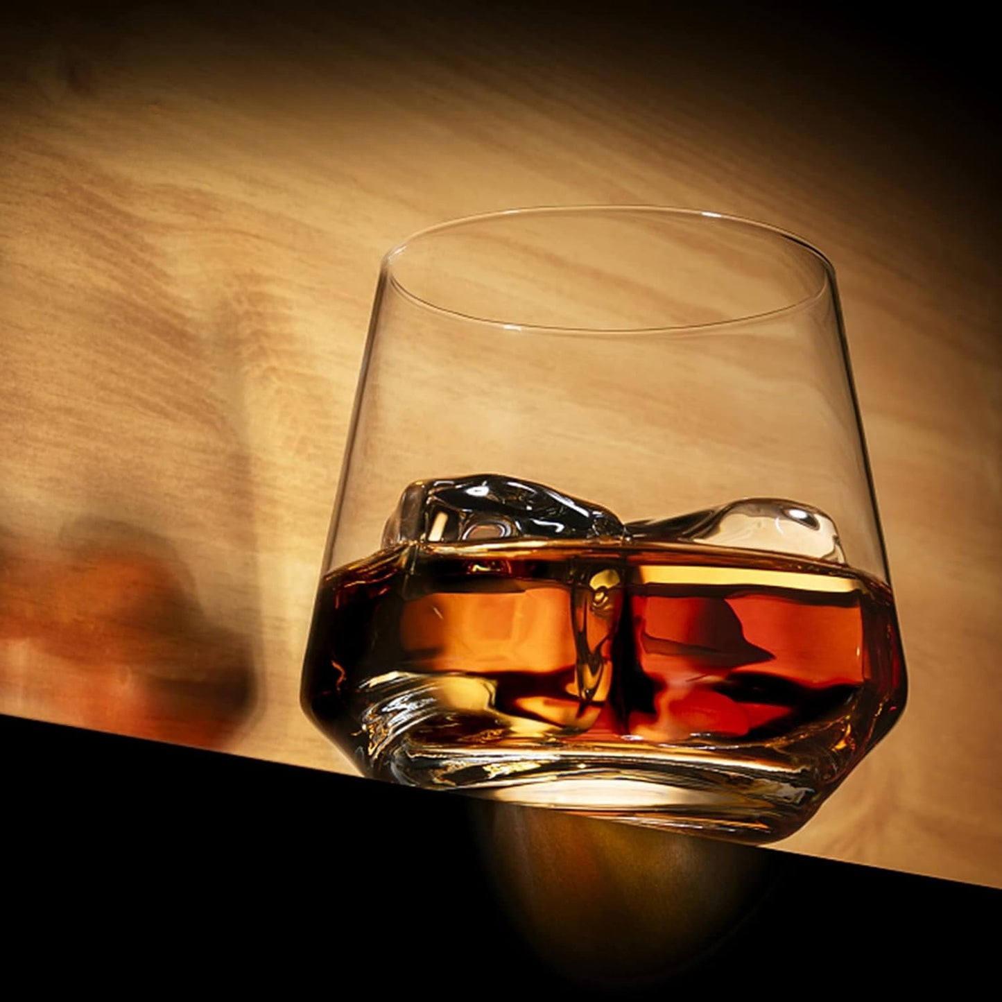 Drinking Glasses Set of 8-4 Tall Glass Cups 18 oz & 4 Short Stemless Wine Glasses 13 oz, Highball Glasses, Glassware Sets for Cocktail, Beer, Wine, Whiskey, Water & Juice Drinkware