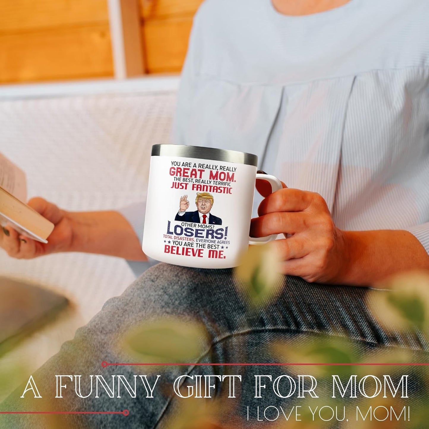 Gifts for Mom from Daughter Son - Mothers Day Gifts for Mom Wife - Birthday, Valentines, Mother's Day, Christmas Gift Ideas for Moms - Gift for Mama, Moms, Mother - 14 Oz White Coffee Mug