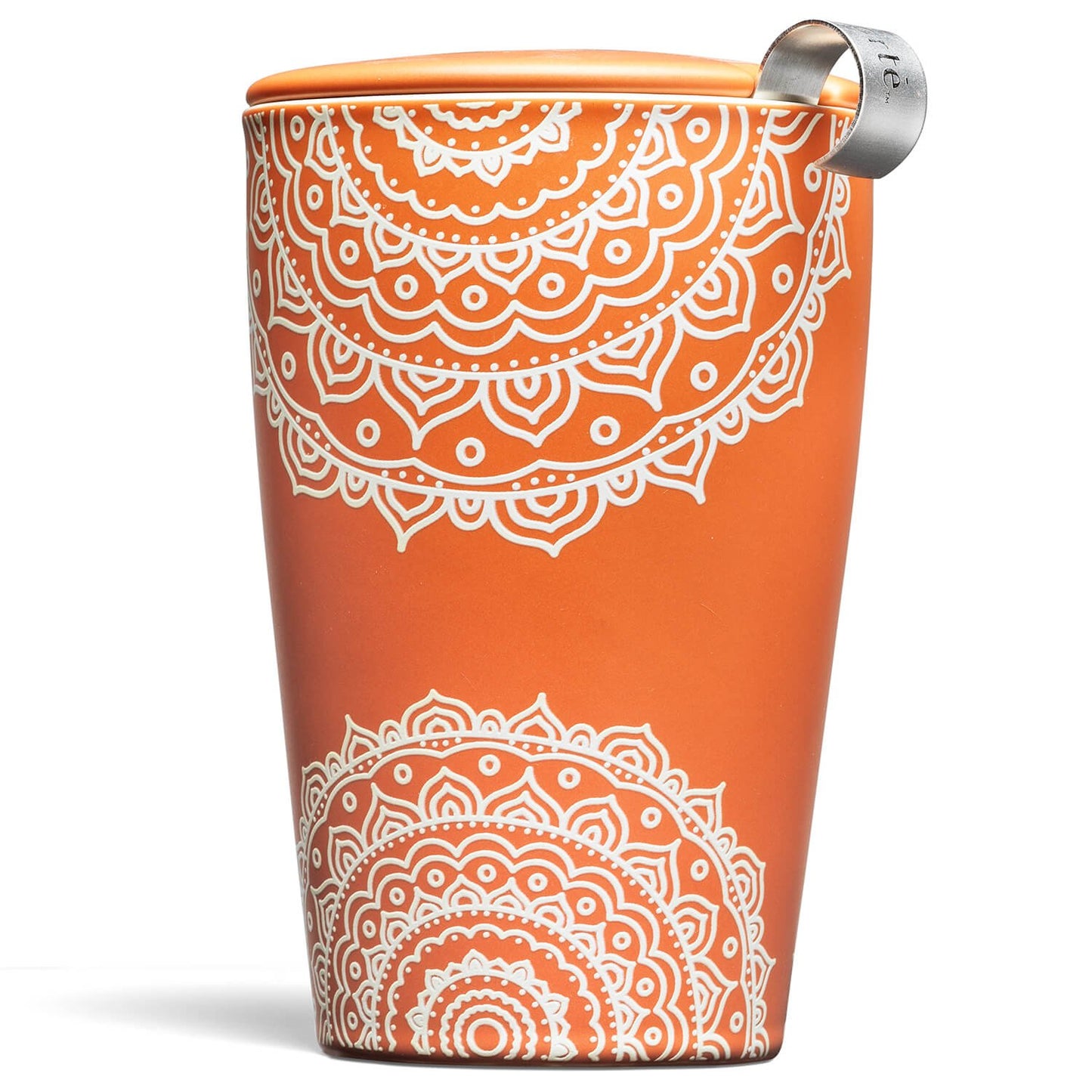Double-layer ceramic tea cup, detachable stainless steel filter basket and lid. It can brew 12 ounces of loose tea leaves. It can be used in the dishwasher and microwave oven. It is a gift for mothers and an ideal choice when enjoying cherry blossoms.