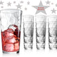 Glassware set, consisting of 10 glasses with a capacity of 17 ounces, suitable for water, juice, cocktails and iced tea.